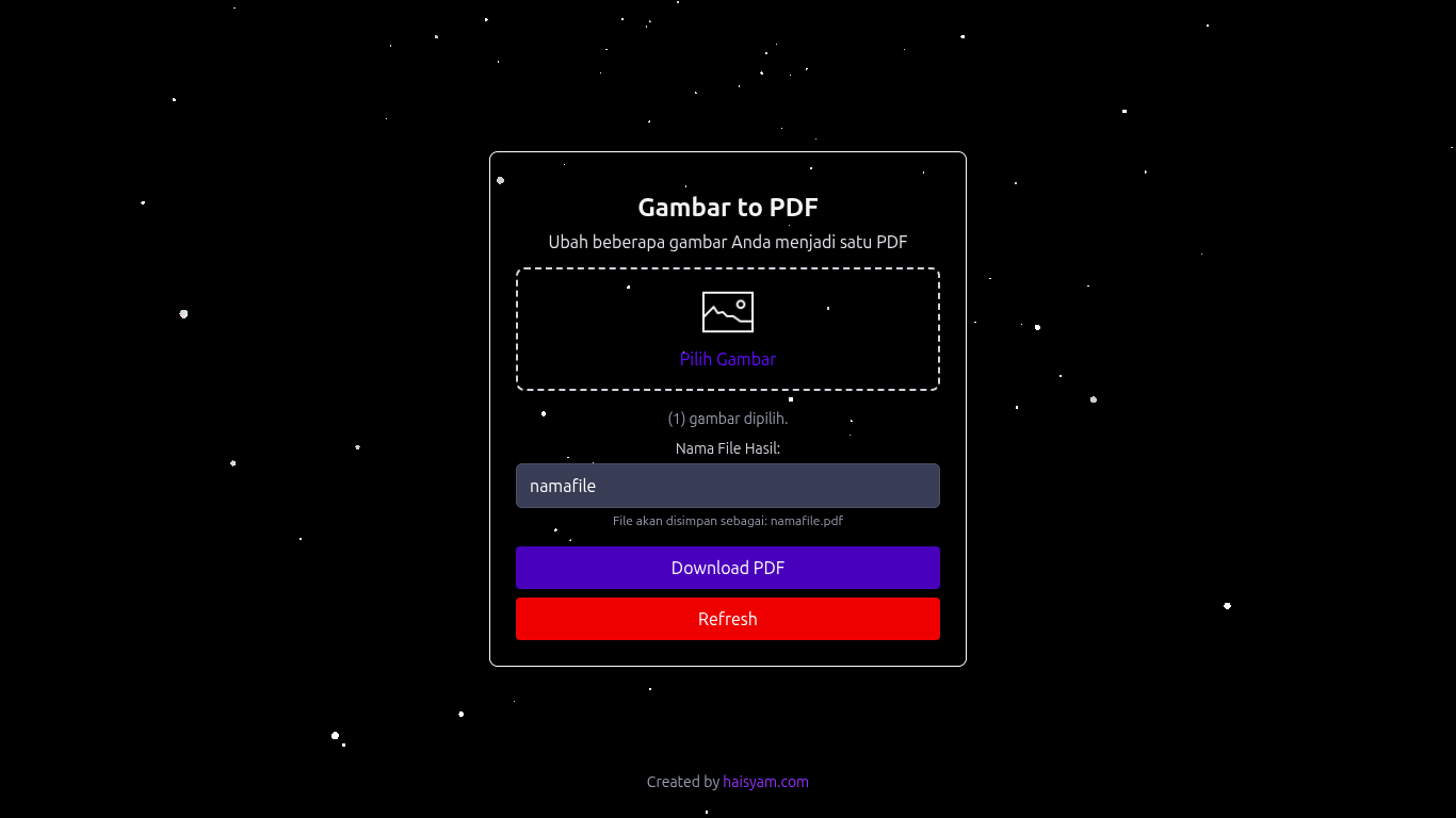 Gambar ke PDF Converter